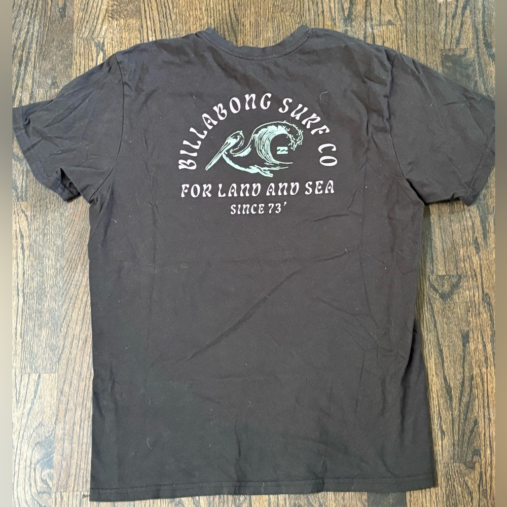 Billabong Black Short Sleeve Tee XL - Picture 6 of 8